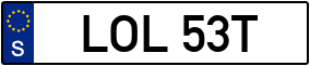 Trailer License Plate